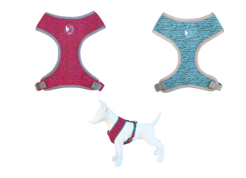 Arnés Suave Para Perro Pequeño Freedog - Talla XS (20-35 Cm), Color Rojo, Material Flexible Reflectante, Lavable