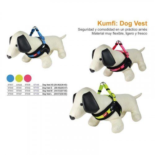 arnes acolchado kumfi dog vest fluor